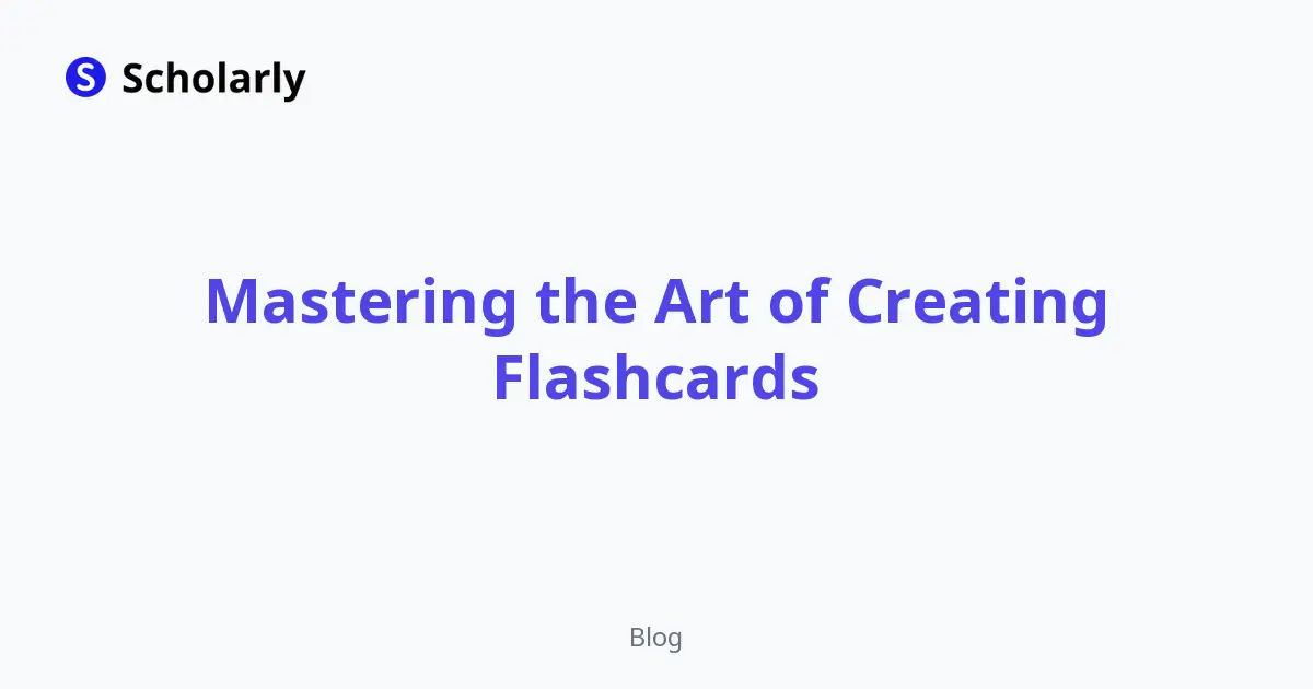 Mastering the Art of Creating Flashcards editorial illustration