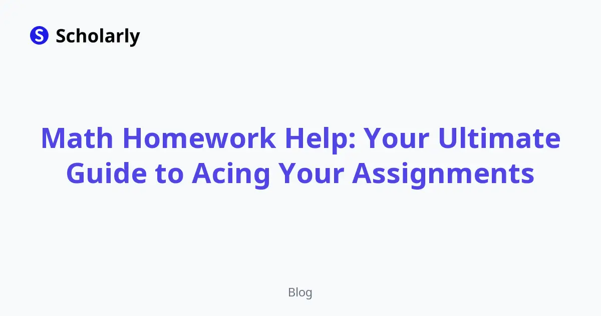 Math Homework Help: Step-by-Step Problem Solving editorial illustration