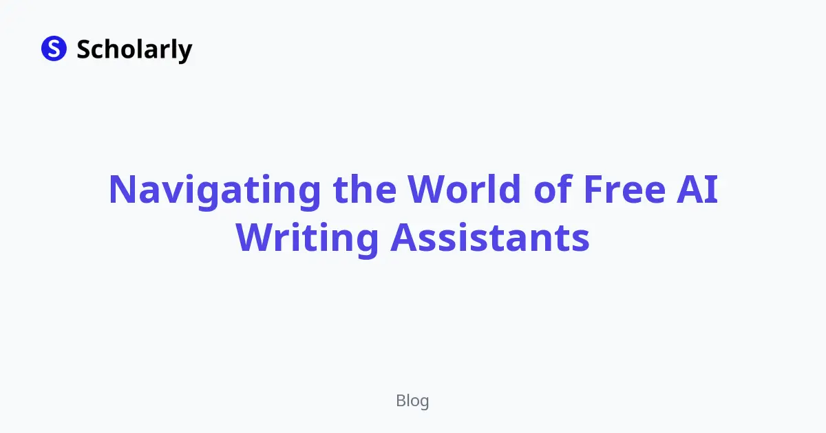 Navigating the World of Free AI Writing Assistants editorial illustration