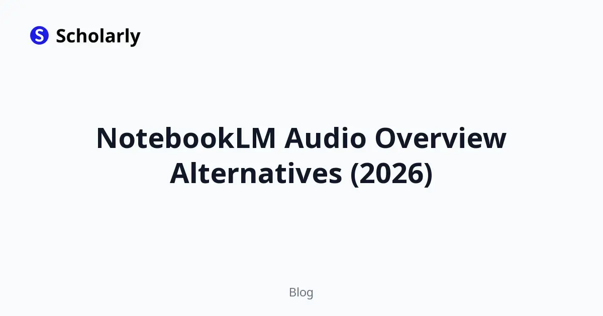 NotebookLM Audio Overview Alternatives (2026) editorial illustration