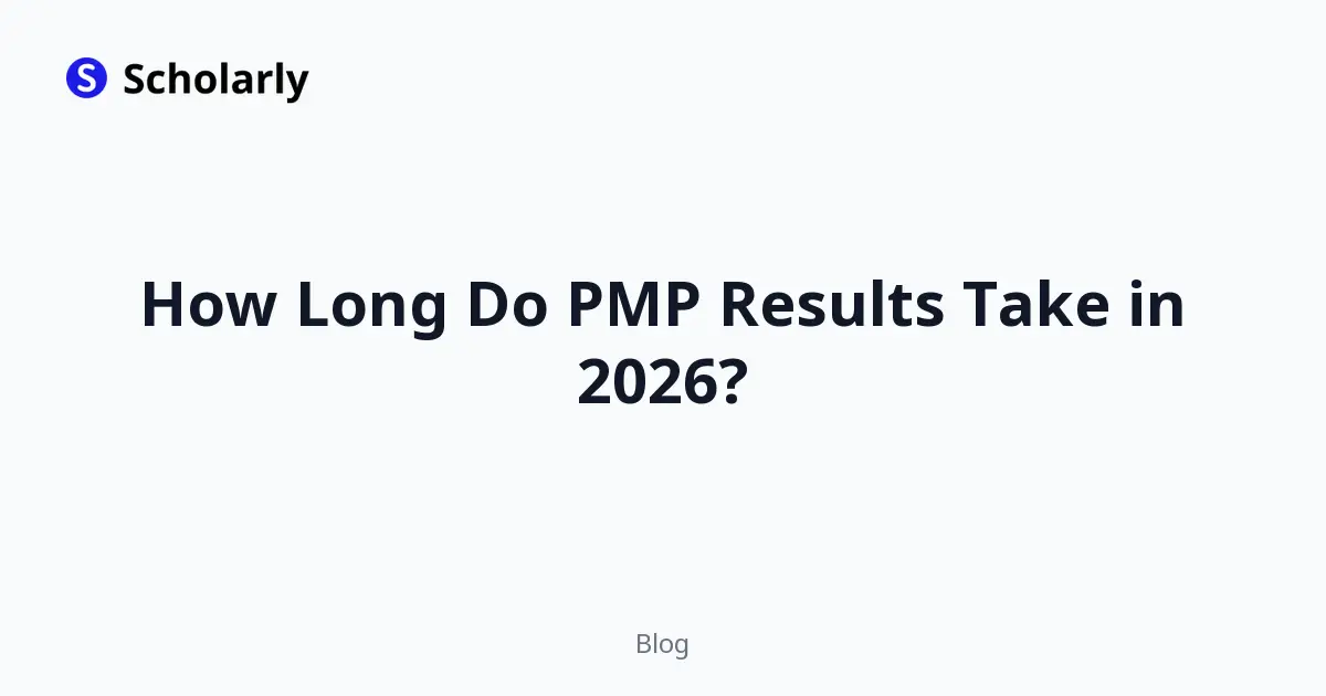 How Long Do PMP Results Take in 2026?
