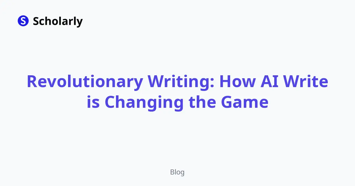 Revolutionary Writing: How AI Write is Changing the Game editorial illustration