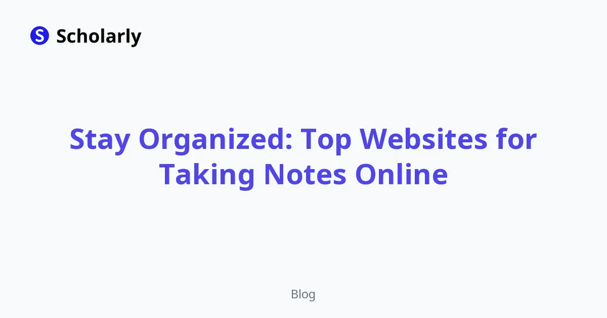 Stay Organized: Top Websites for Taking Notes Online editorial illustration