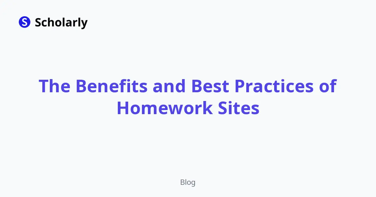 The Benefits and Best Practices of Homework Sites editorial illustration