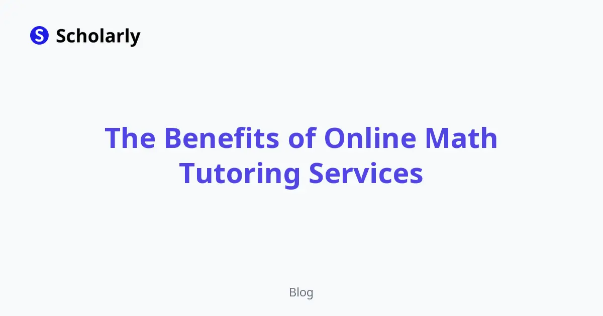 The Benefits of Online Math Tutoring Services editorial illustration