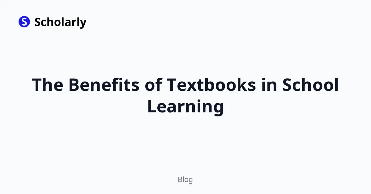 The Benefits of Textbooks in School Learning editorial illustration