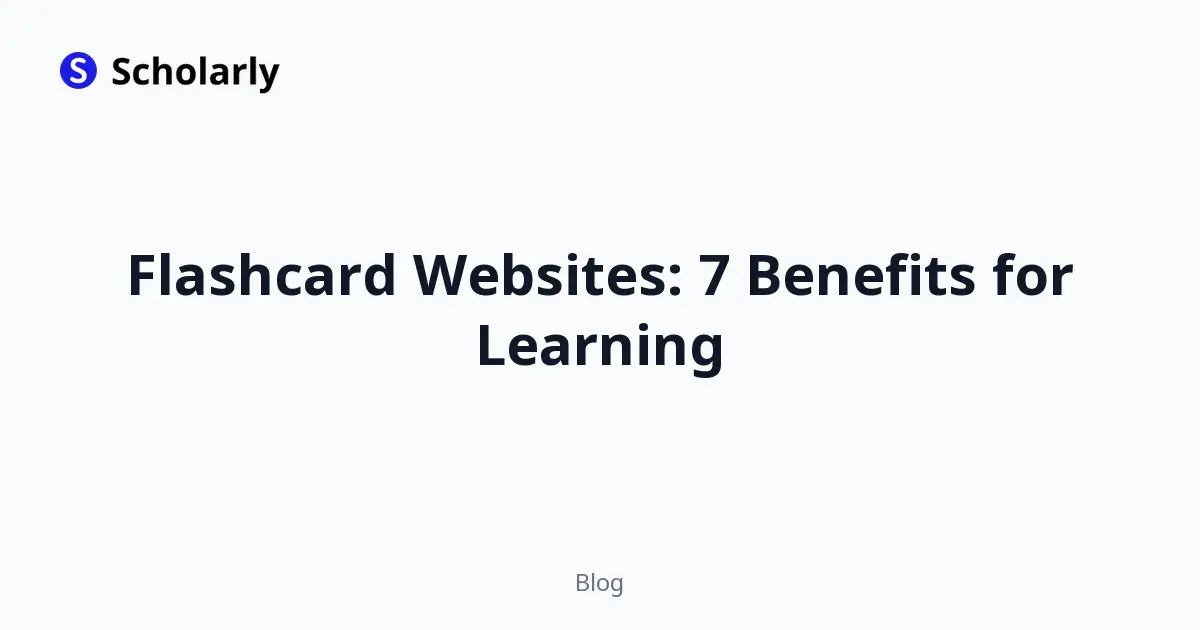 Flashcard Websites: 7 Benefits for Learning editorial illustration