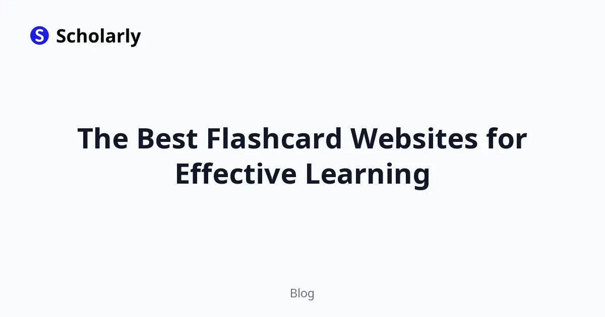 The Best Flashcard Websites for Effective Learning editorial illustration