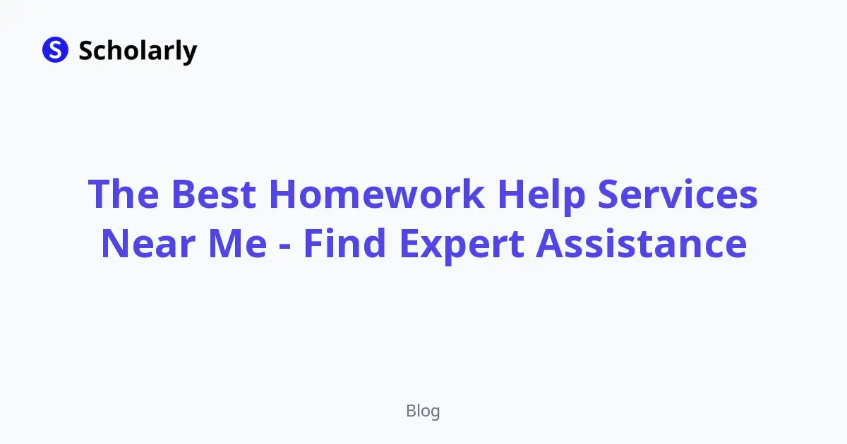 Best Homework Help Services Near Me editorial illustration