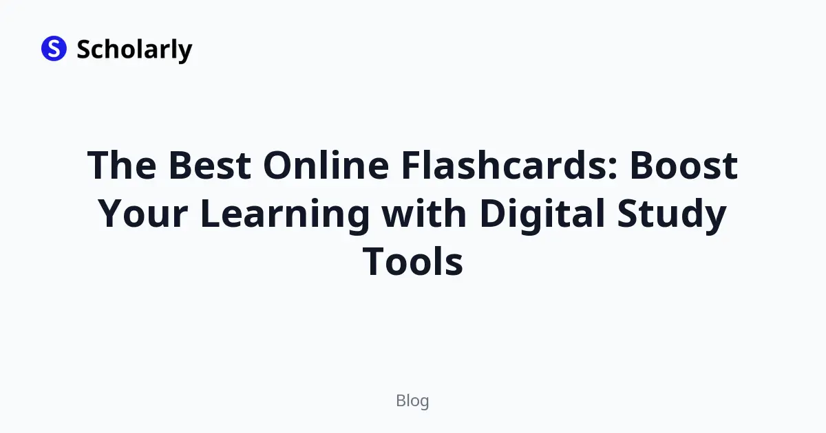 The Best Online Flashcards: Boost Your Learning with Digital Study Tools editorial illustration