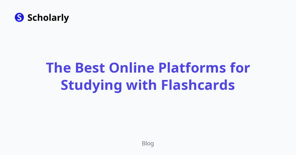 The Best Online Platforms for Studying with Flashcards editorial illustration