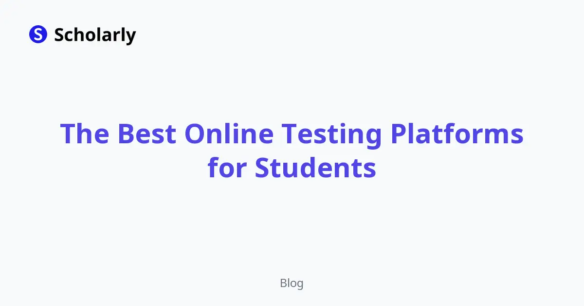 The Best Online Testing Platforms for Students editorial illustration