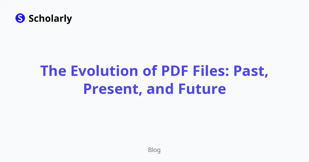 The Evolution of PDF Files: Past, Present, and Future editorial illustration
