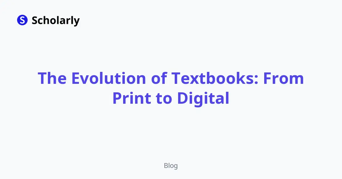 The Evolution of Textbooks: From Print to Digital editorial illustration