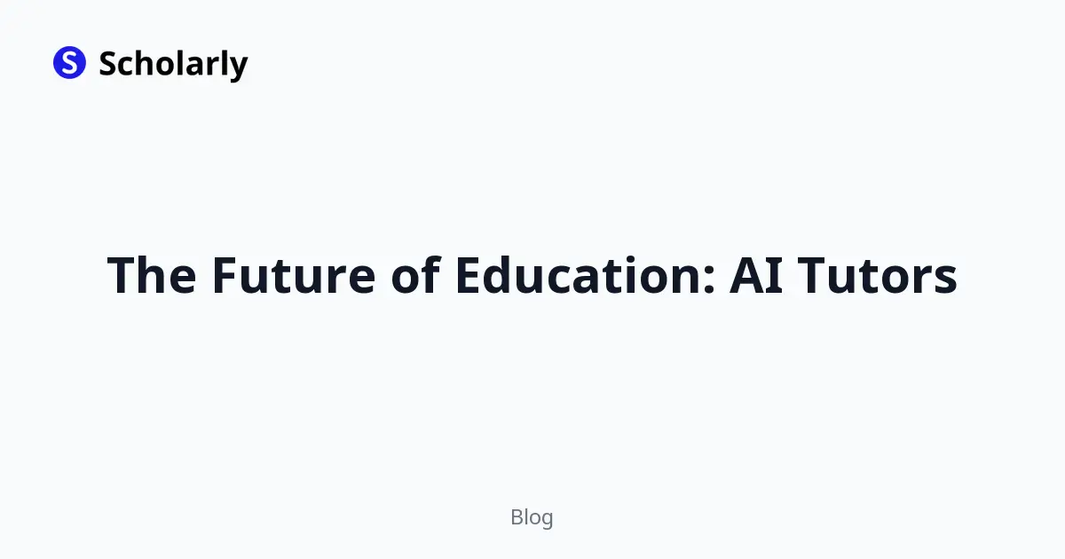 The Future of Education: AI Tutors editorial illustration