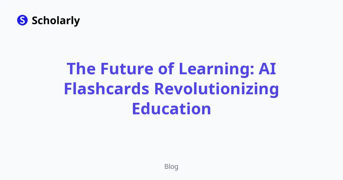 AI Flashcards: How They Are Changing Studying editorial illustration