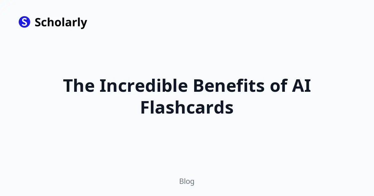 The Incredible Benefits of AI Flashcards editorial illustration