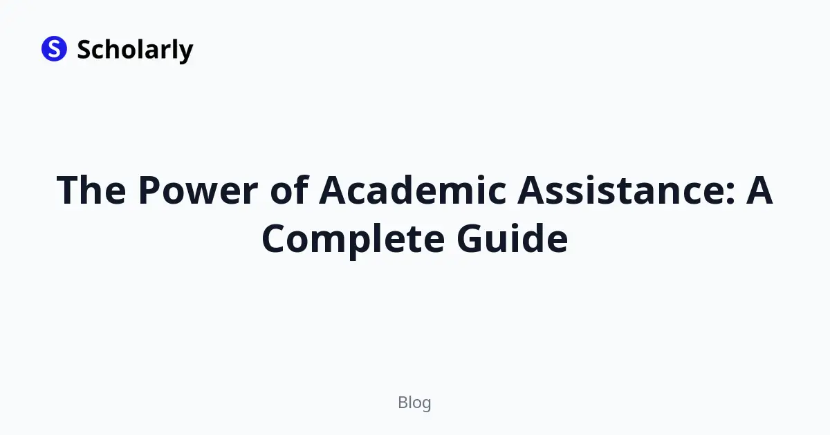 The Power of Academic Assistance: A Complete Guide editorial illustration