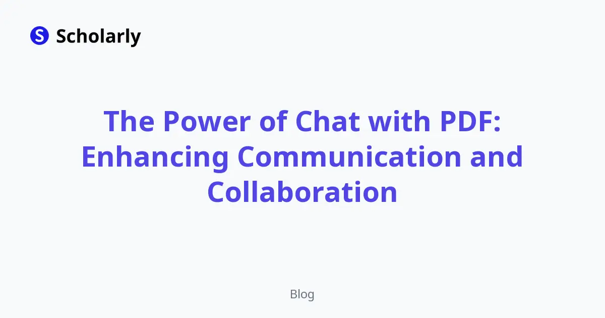 Chat with PDF: Collaborate on Documents with AI editorial illustration