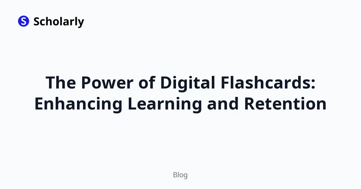 The Power of Digital Flashcards: Enhancing Learning and Retention editorial illustration