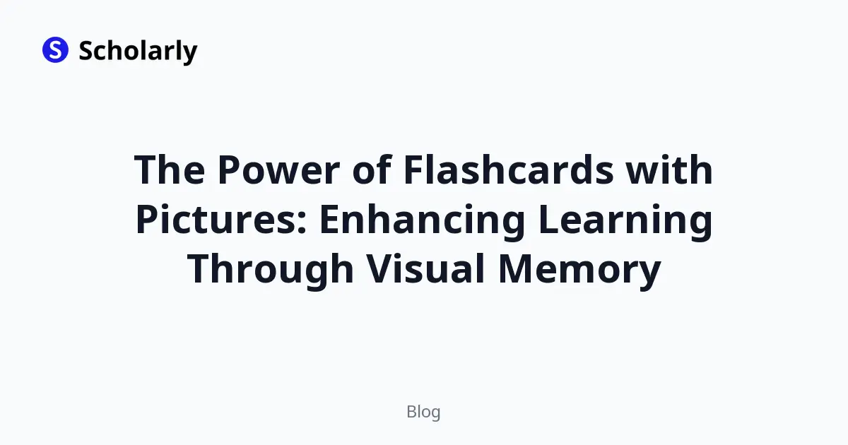 The Power of Flashcards with Pictures: Enhancing Learning Through Visual Memory editorial illustration