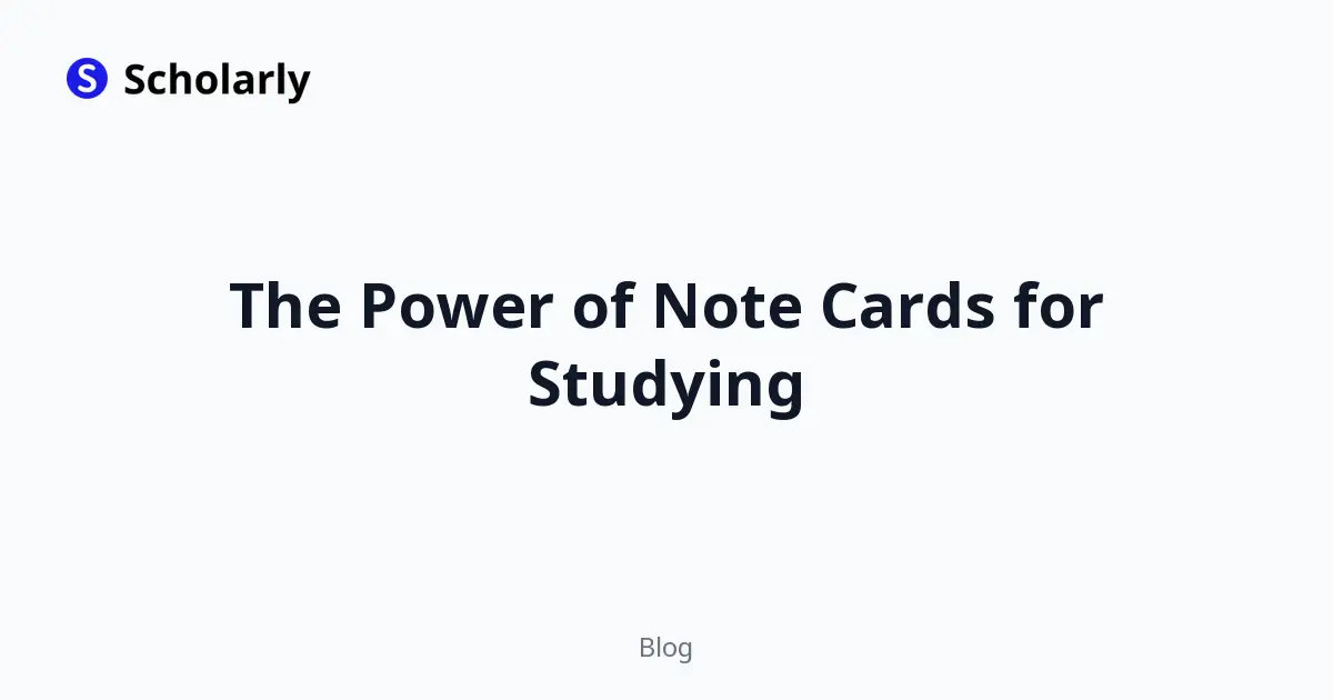 The Power of Note Cards for Studying editorial illustration