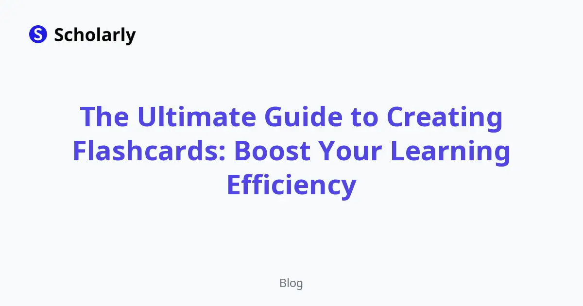 The Ultimate Guide to Creating Flashcards: Boost Your Learning Efficiency editorial illustration
