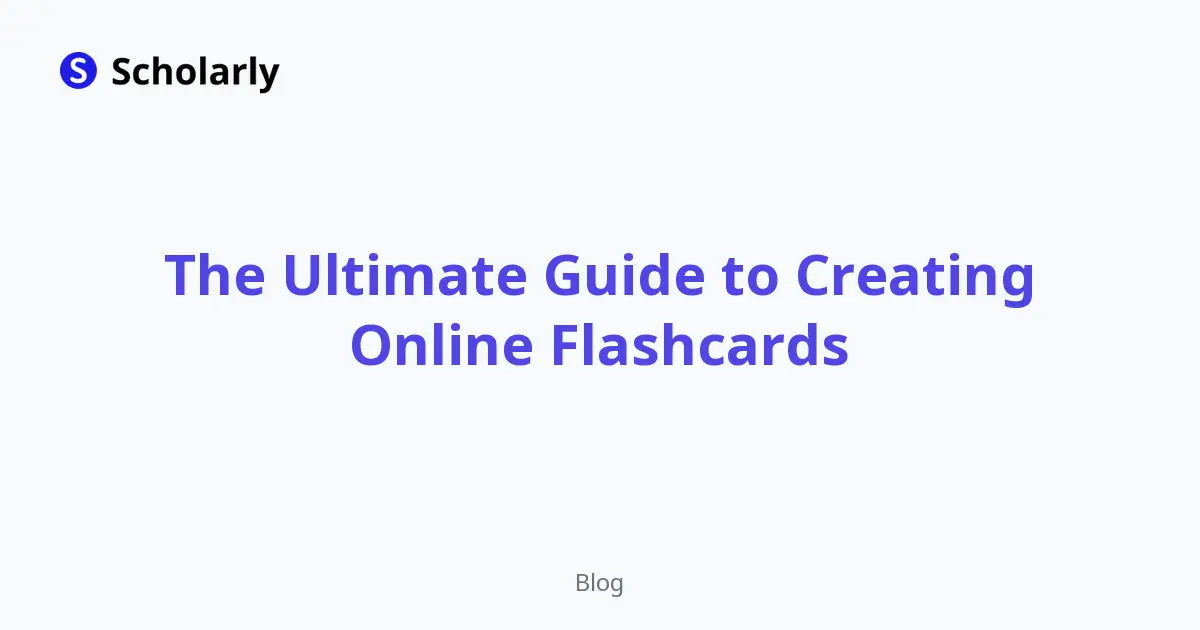 The Ultimate Guide to Creating Online Flashcards editorial illustration