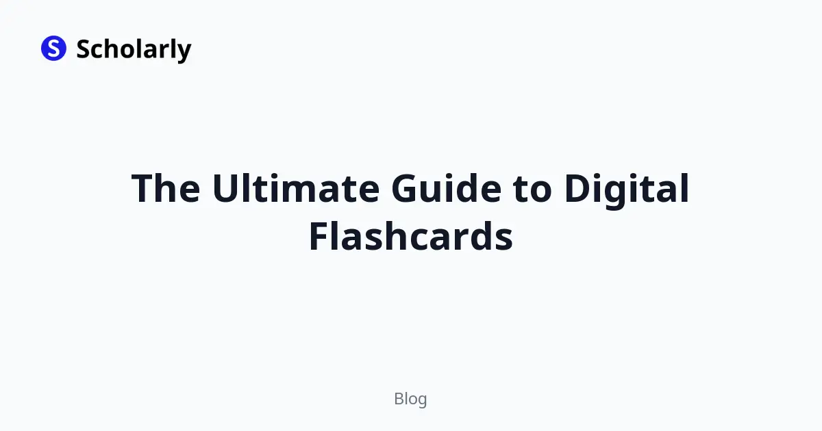 The Ultimate Guide to Digital Flashcards editorial illustration