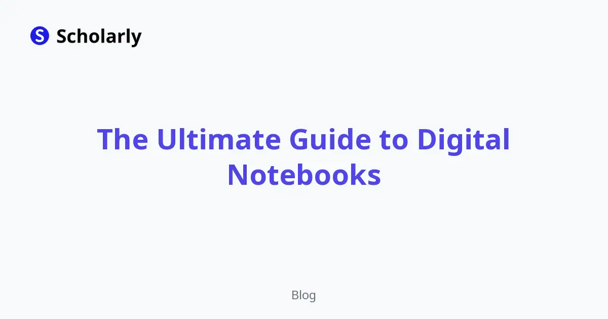 The Ultimate Guide to Digital Notebooks editorial illustration