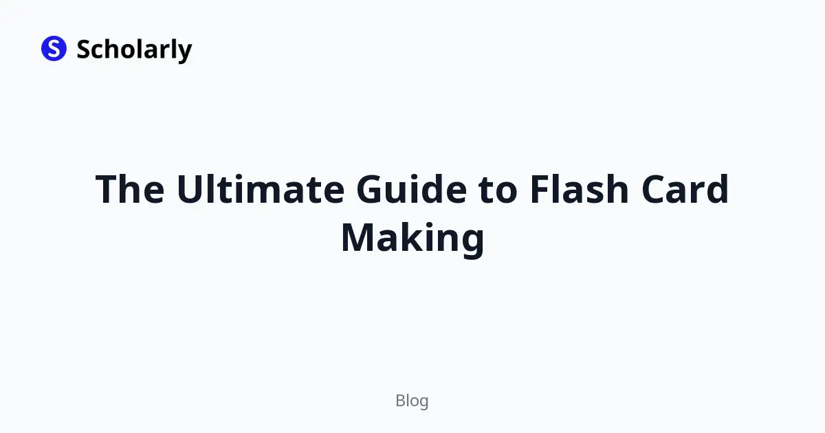 The Ultimate Guide to Flash Card Making editorial illustration
