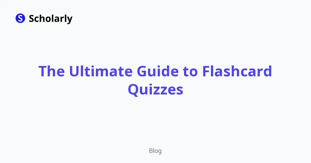 The Ultimate Guide to Flashcard Quizzes editorial illustration