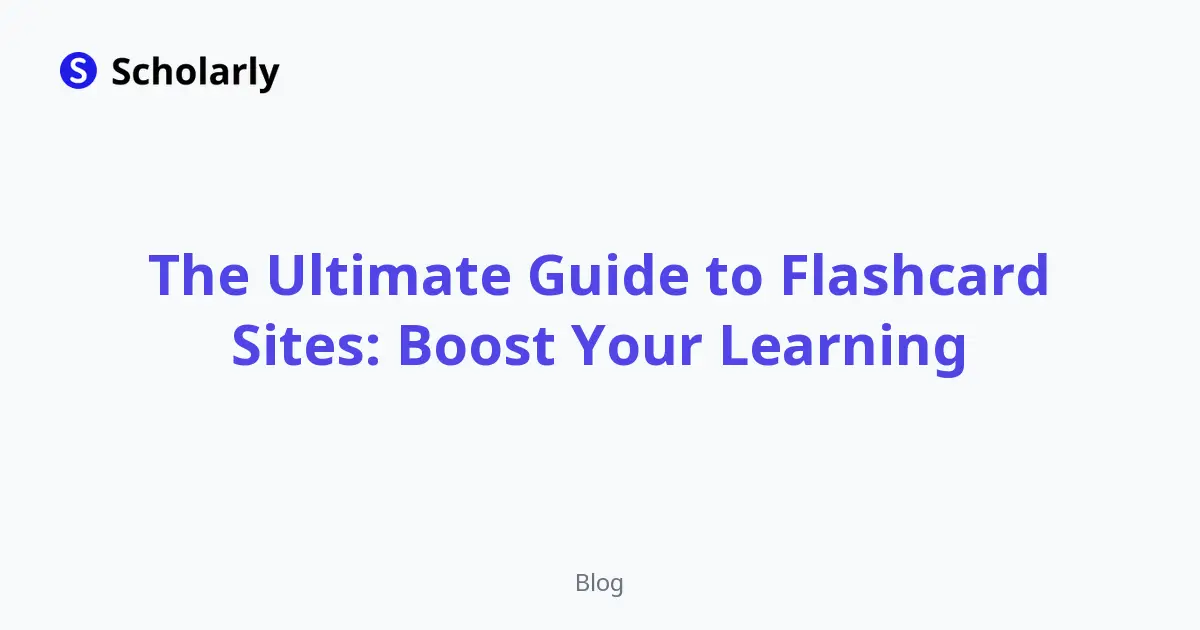 The Ultimate Guide to Flashcard Sites: Boost Your Learning editorial illustration