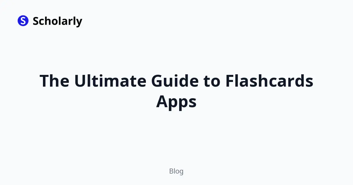 The Ultimate Guide to Flashcards Apps editorial illustration