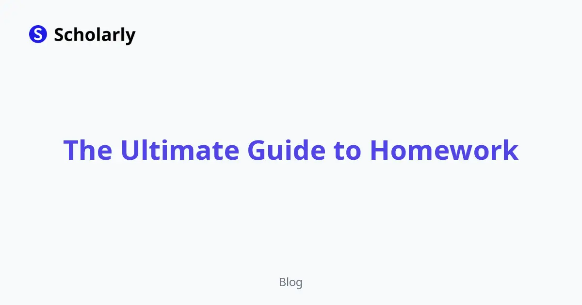 The Ultimate Guide to Homework editorial illustration