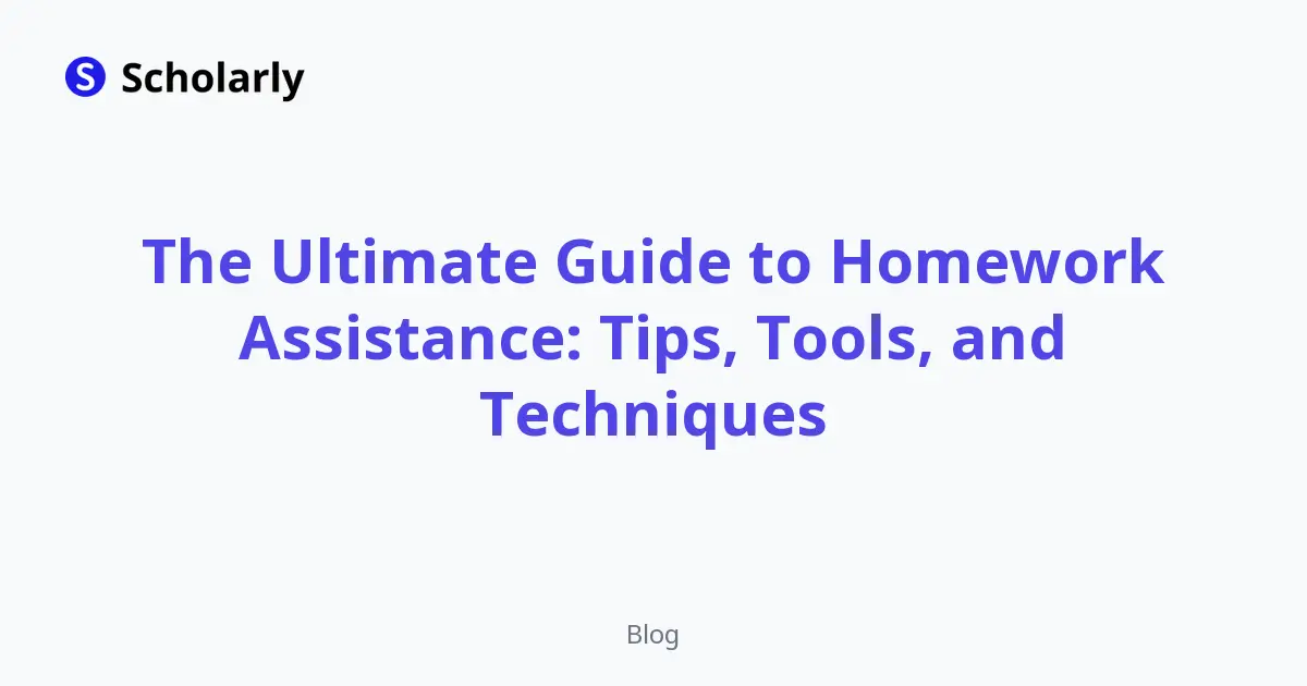 Homework Assistance: Techniques That Save Time editorial illustration