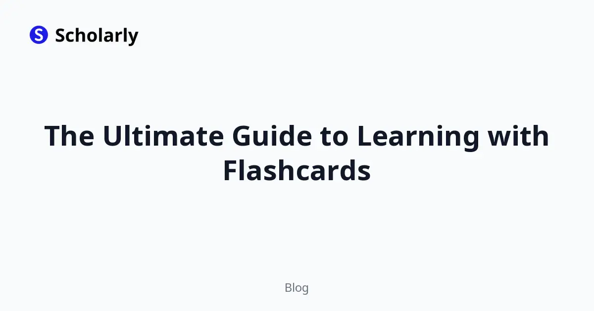 The Ultimate Guide to Learning with Flashcards editorial illustration