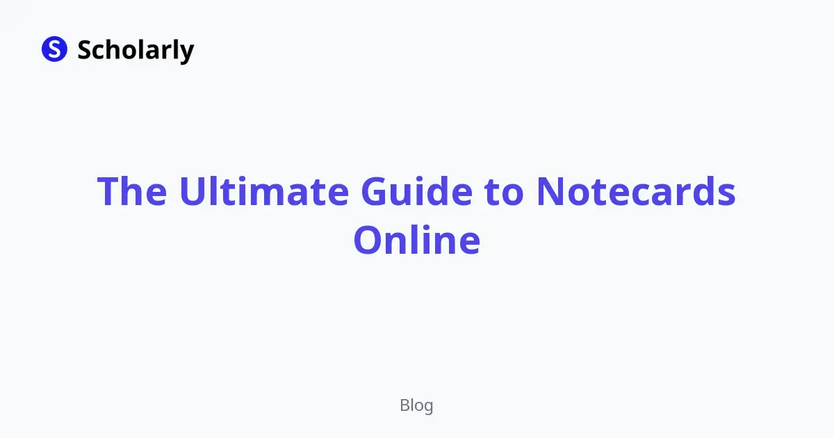 The Ultimate Guide to Notecards Online editorial illustration