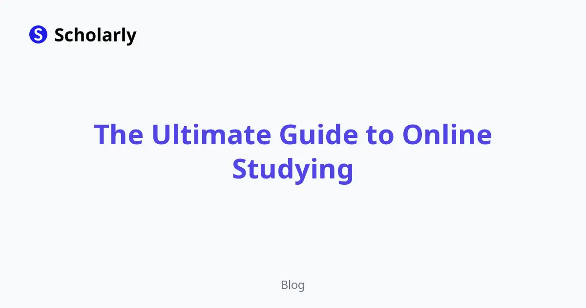 The Ultimate Guide to Online Studying editorial illustration