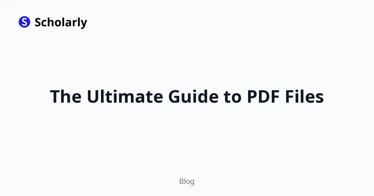 The Ultimate Guide to PDF Files editorial illustration