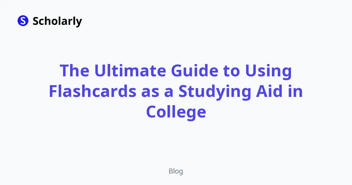 How to Use Flashcards to Study in College editorial illustration