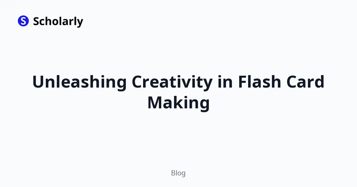 Unleashing Creativity in Flash Card Making editorial illustration