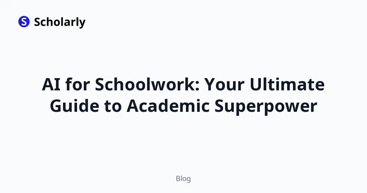AI for Schoolwork: Your Ultimate Guide to Academic Superpower editorial illustration