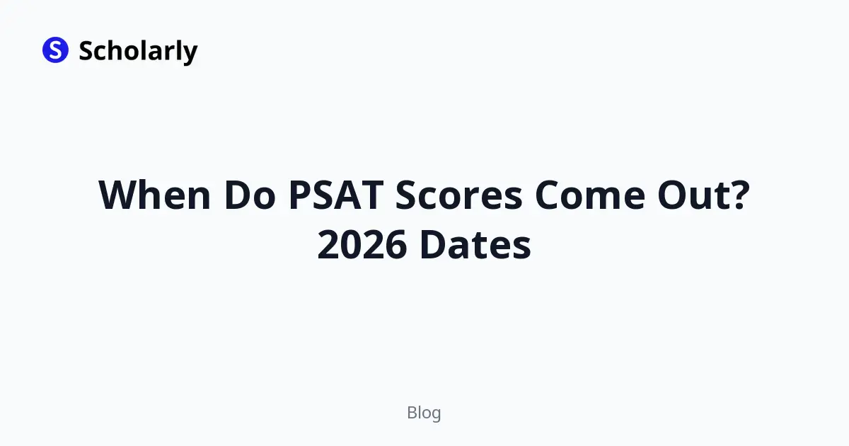 When Do PSAT Scores Come Out? 2026 Dates editorial illustration