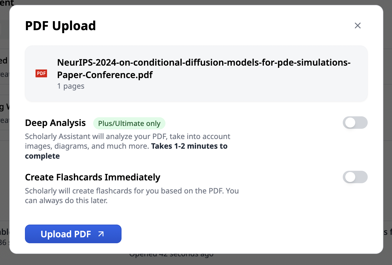 PDF Flashcards Customization