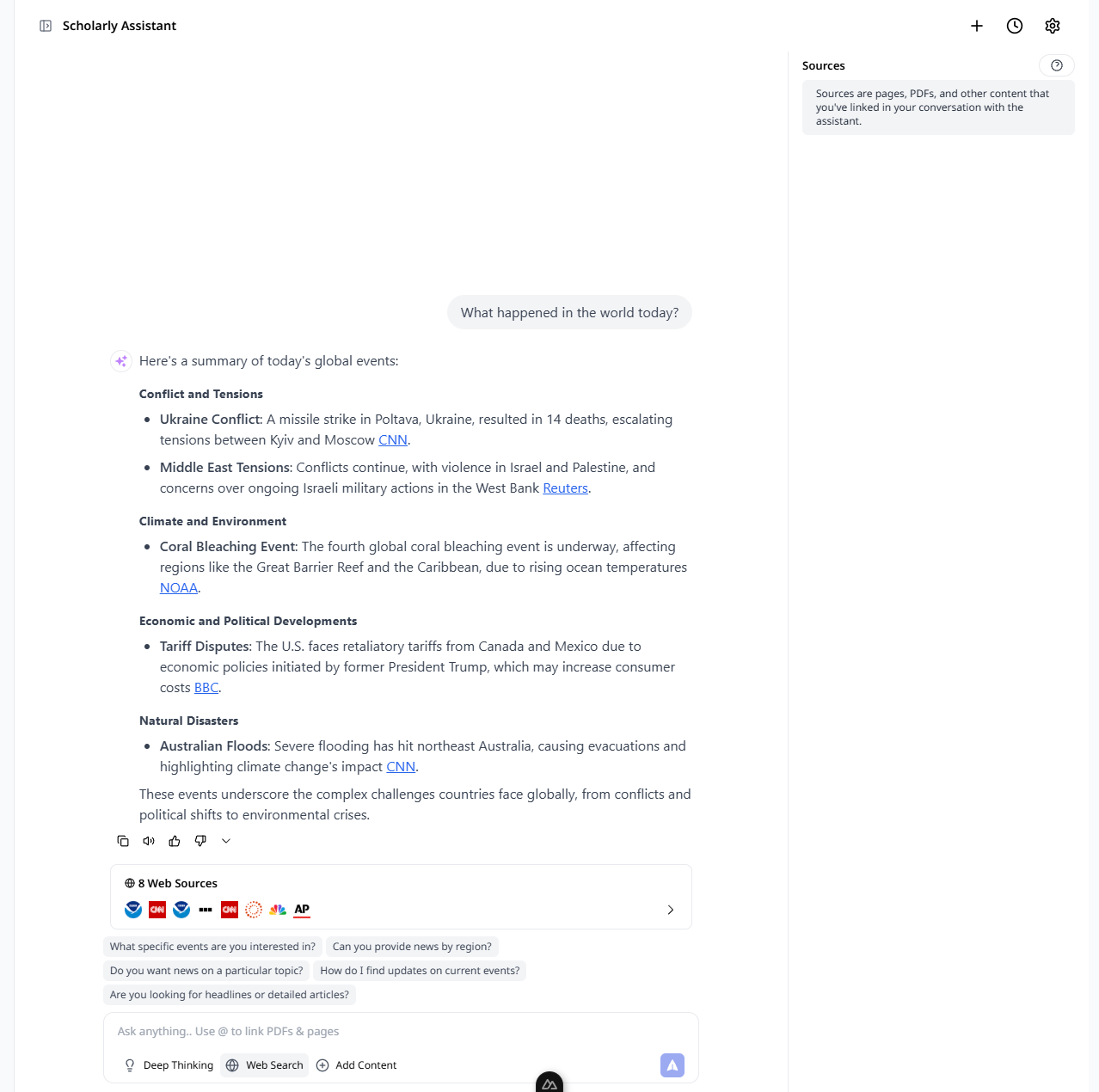 Scholarly Assistant Search