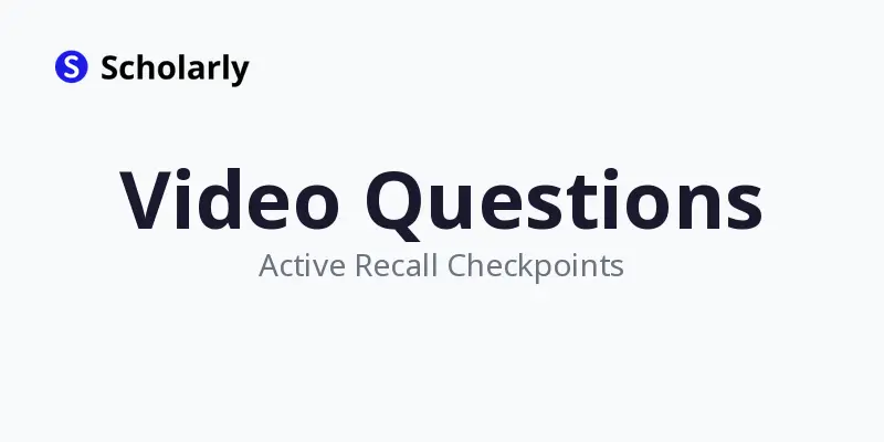 Interactive Video Questions