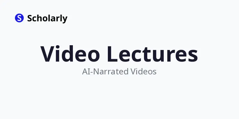 AI Video Lectures