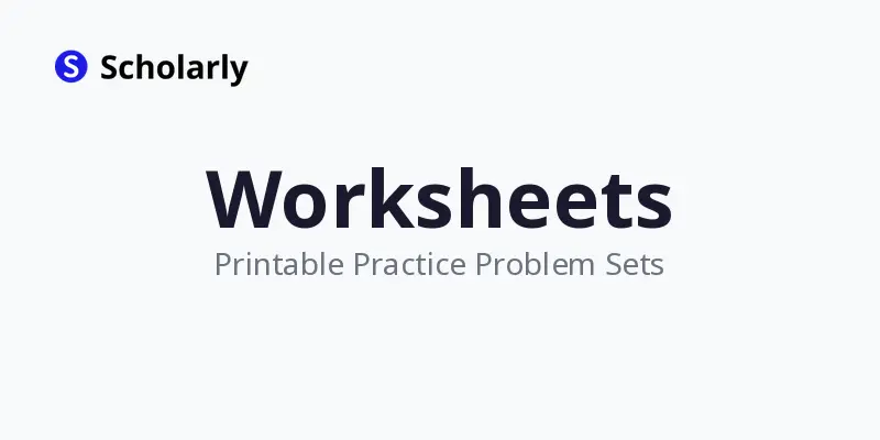 AI Worksheets