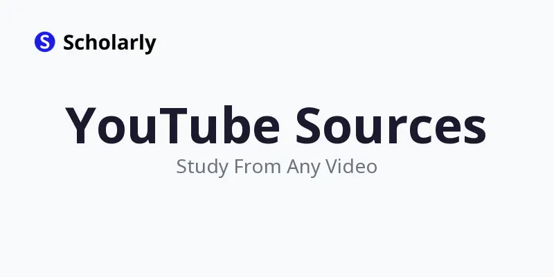 Studying from YouTube Videos